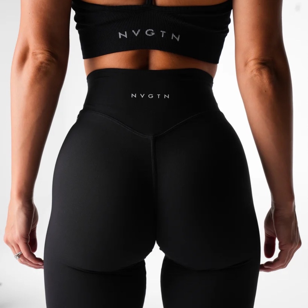 NVGTN Black Effortless Flare Leggings - XS